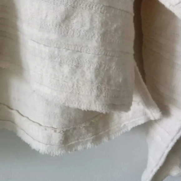 Free People We The Free Calissa Hacci Cream Long Sleeve Crop Top Size S - Picture 5 of 10